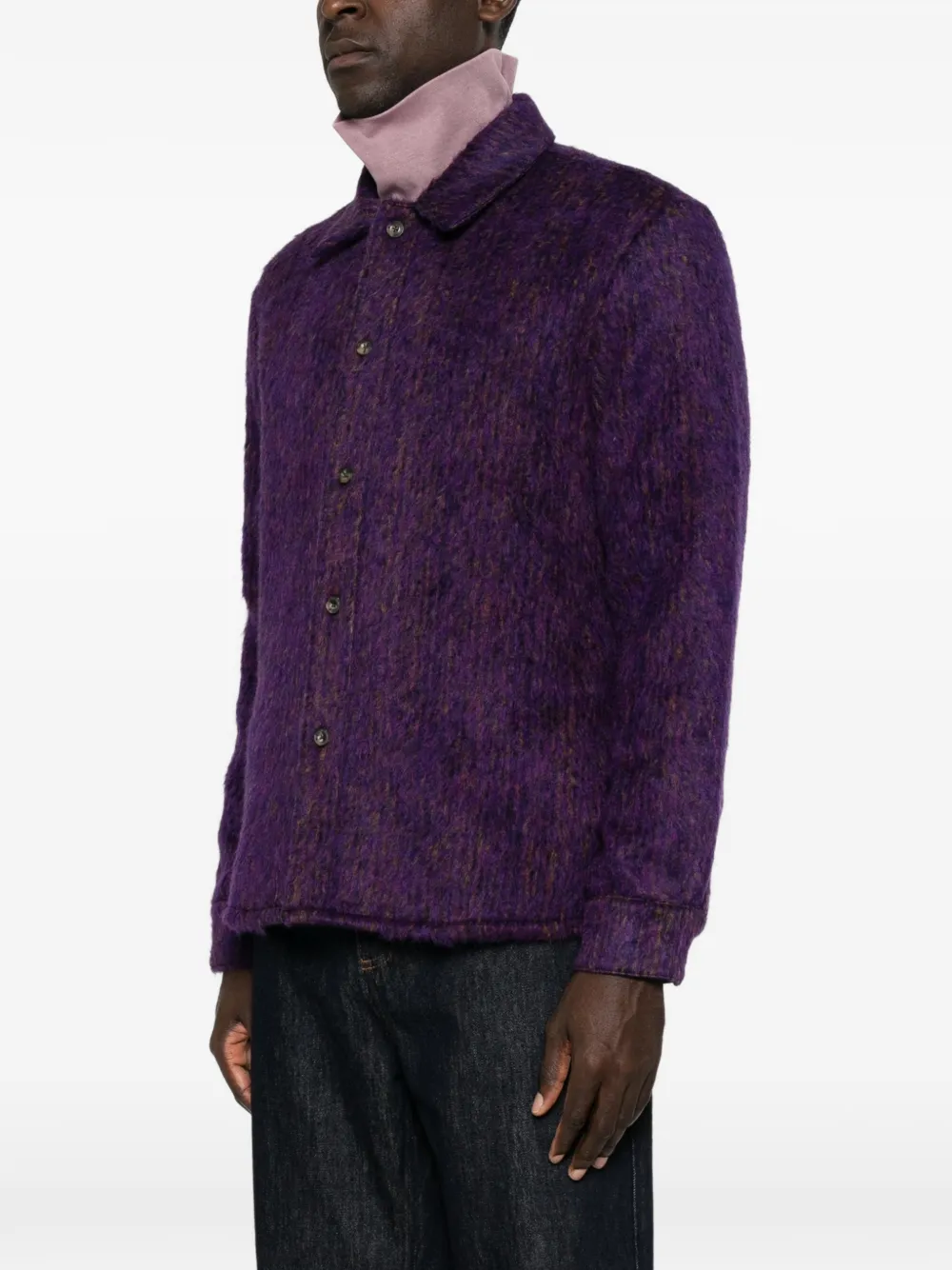 A Kind of Guise Cullu shirtjack met knopen Paars