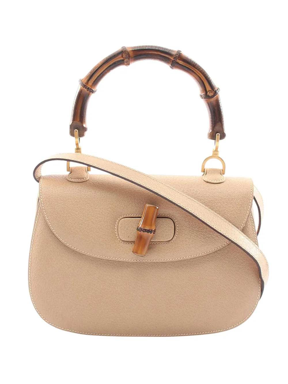 Gucci Pre-Owned 20th Century Bamboo Night satchel - Toni neutri