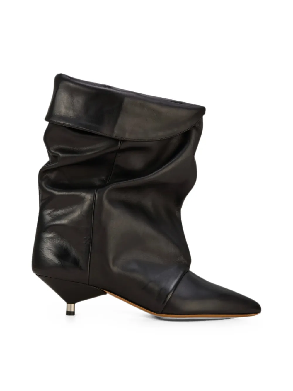 ISABEL MARANT Edrik slouchy leather boots Zwart