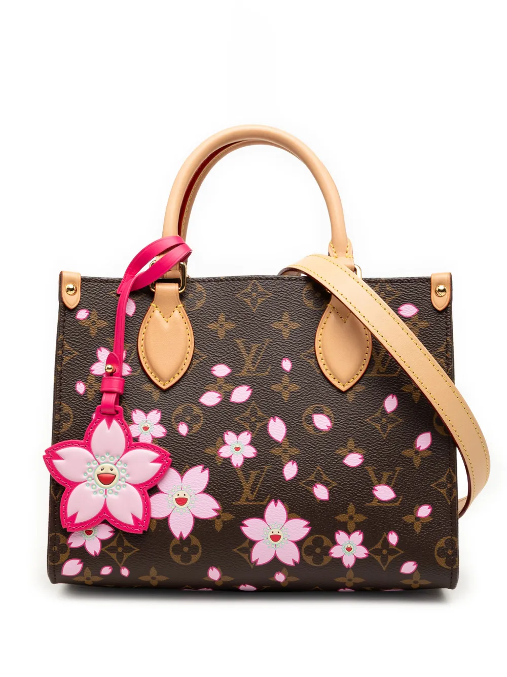 Louis Vuitton Pre-Owned 2021-2026 Takashi Murakami Cherry Blossom Monogram OnTheGo PM satchel - Marrone