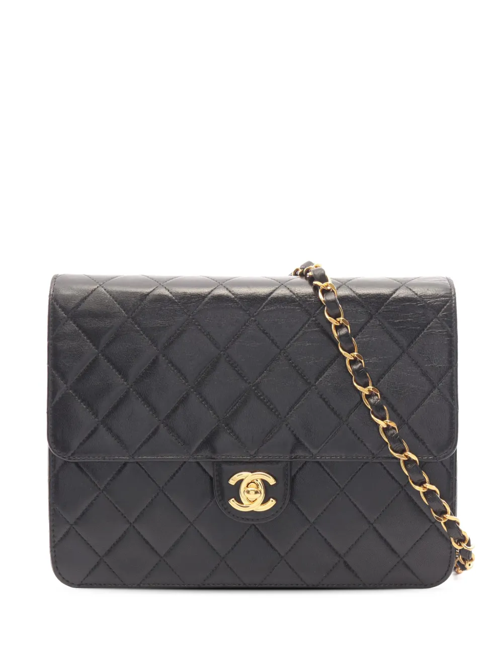 CHANEL Pre-Owned 2002-2003 Quilted Lambskin Classic Flap shoulder bag - Nero
