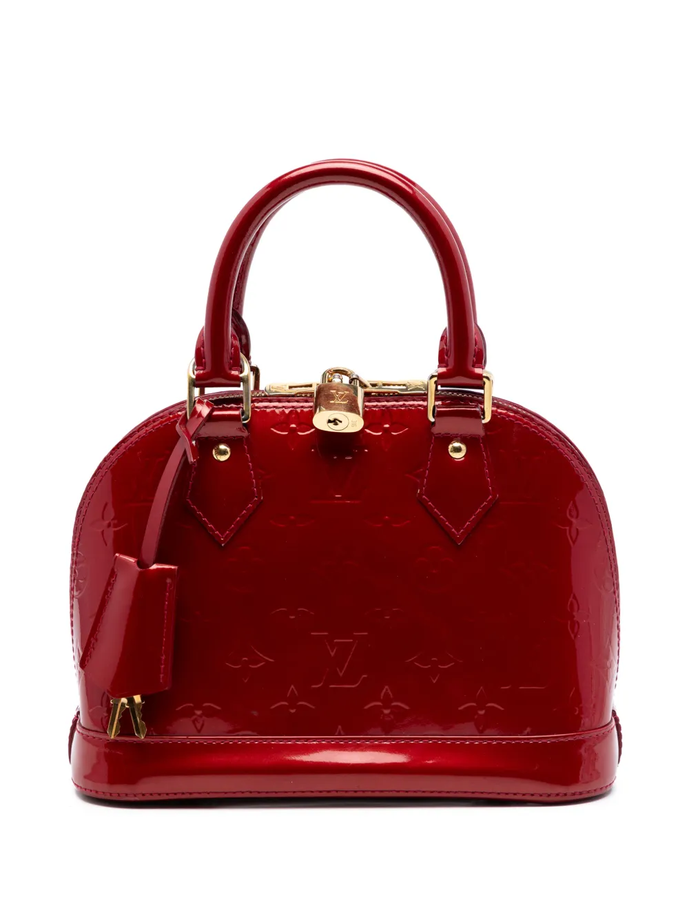 Louis Vuitton Pre-Owned 2014 Monogram Vernis Alma BB satchel - Red