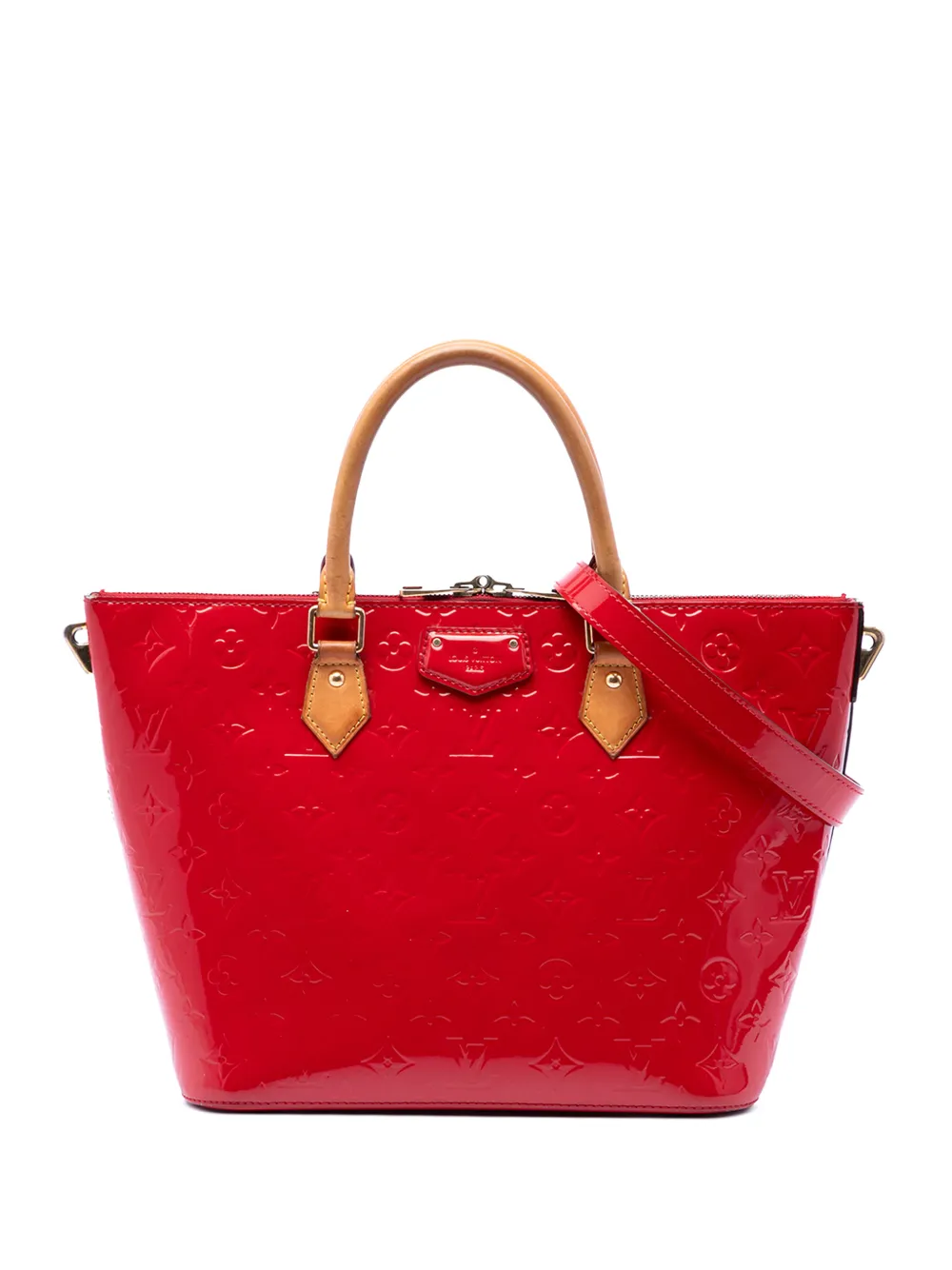Louis Vuitton Pre-Owned 2014 Monogram Vernis Montebello MM satchel - Rosso