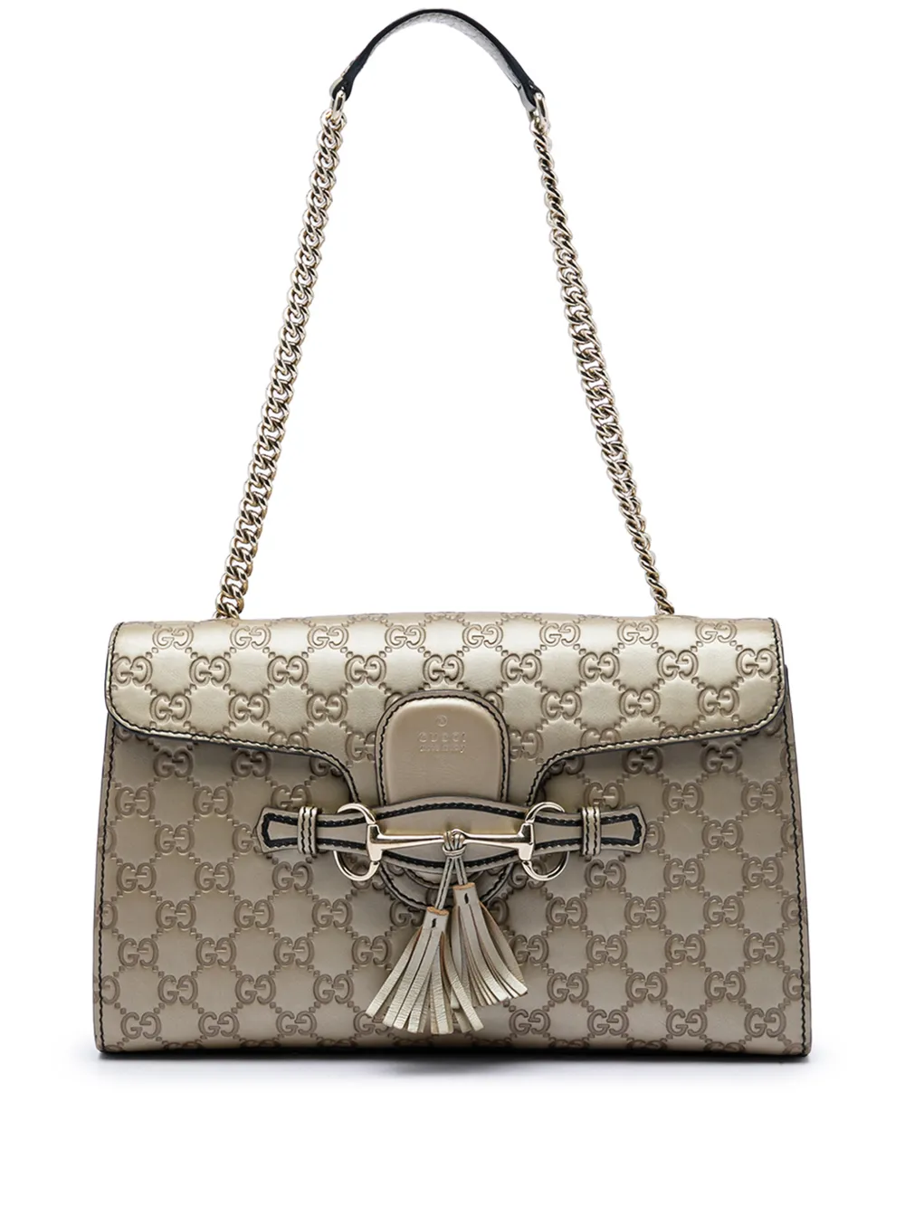 Gucci Pre-Owned 2016-2026 Medium Guccissima Emily shoulder bag - Oro