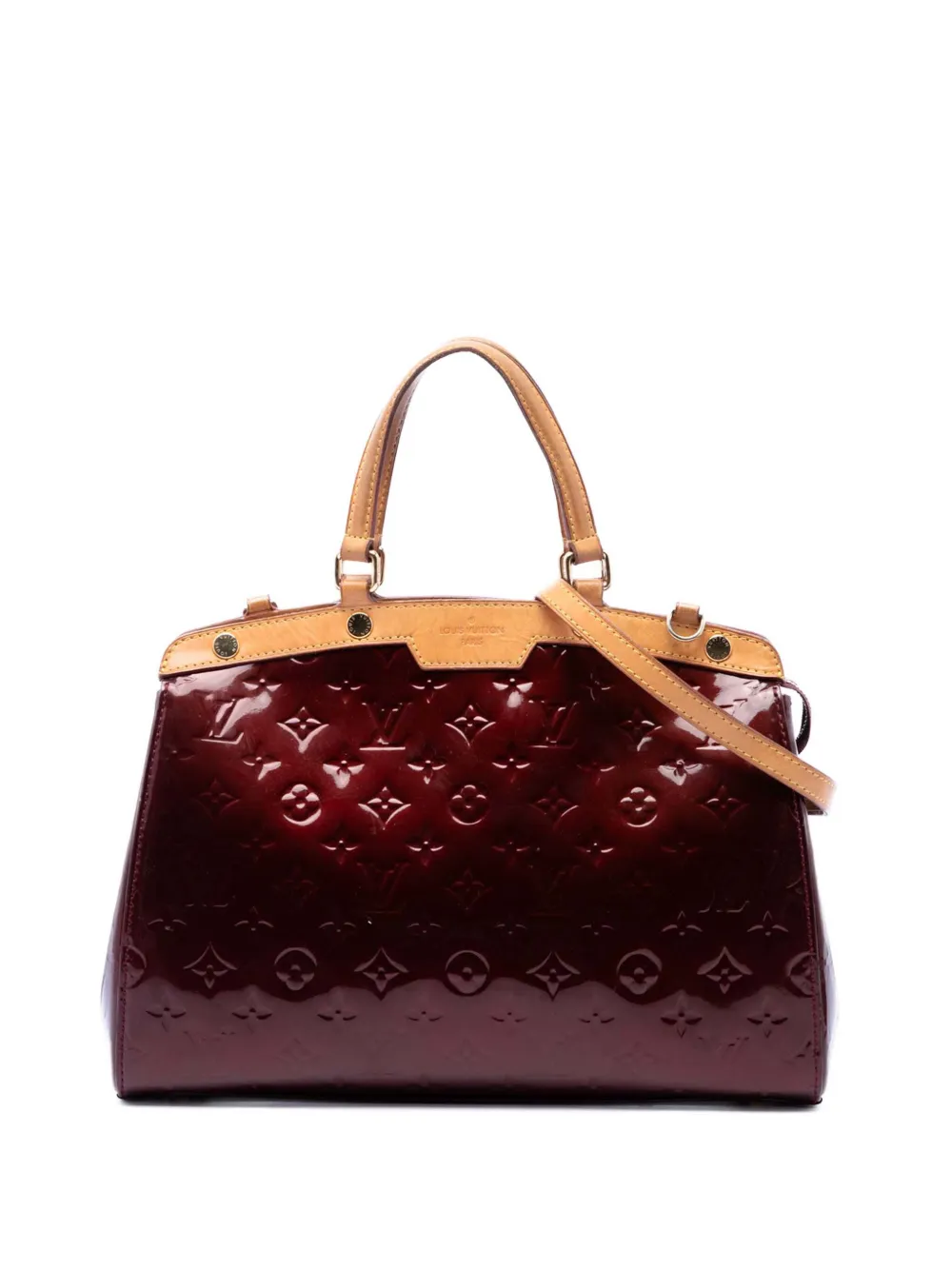 Louis Vuitton Pre-Owned 2013 Monogram Vernis Brea MM satchel - Rosso