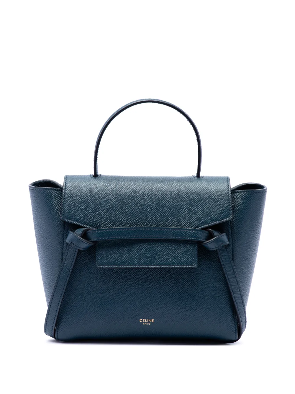 Celine Pre-Owned 2018 Nano Grained Calfskin Belt Bag satchel - Blu