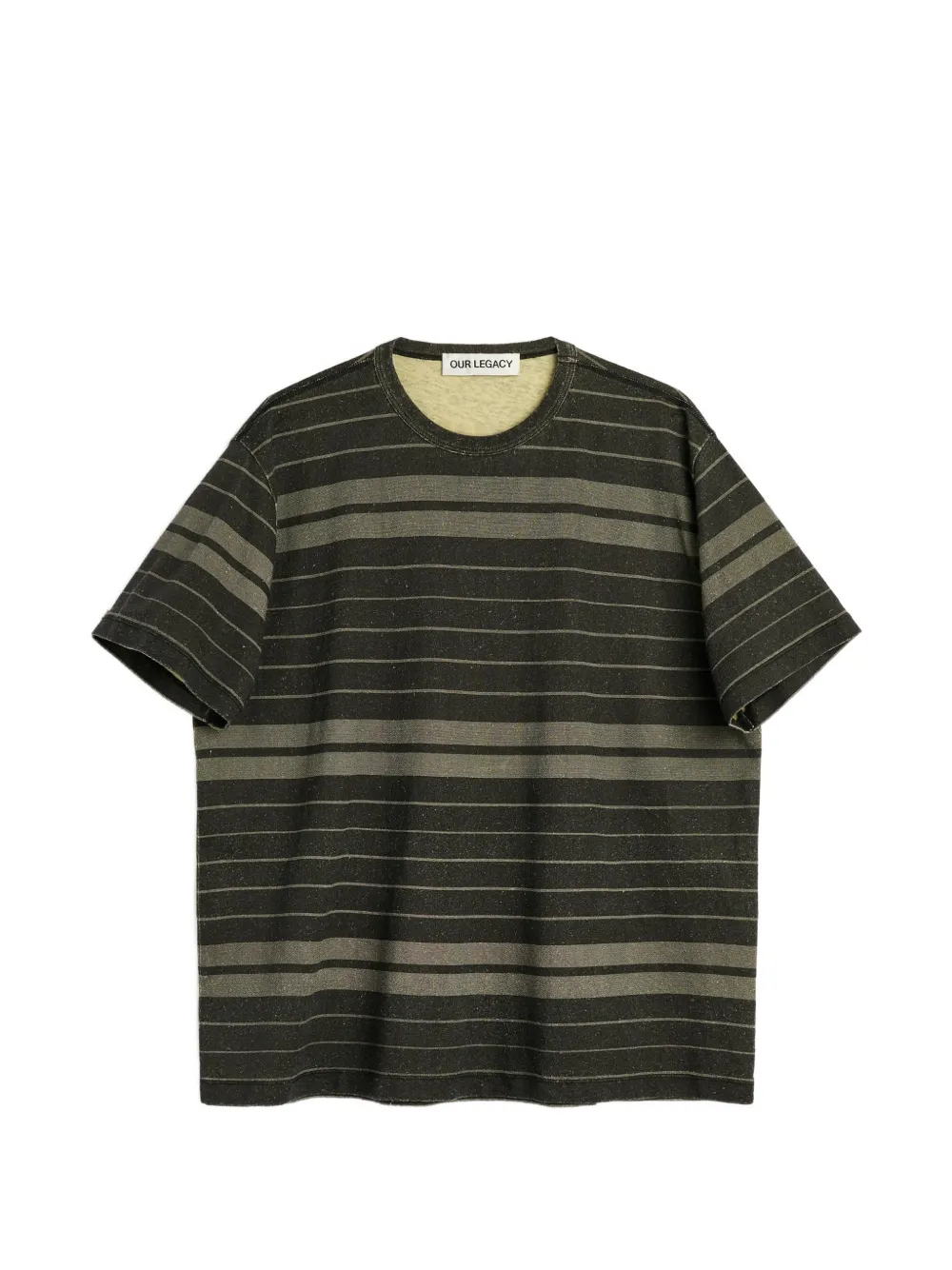 OUR LEGACY stripe-print T-shirt - Schwarz