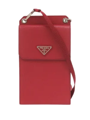 Prada Pre-Owned 2013-2026 サフィアーノ クラッチバッグ | レッド
