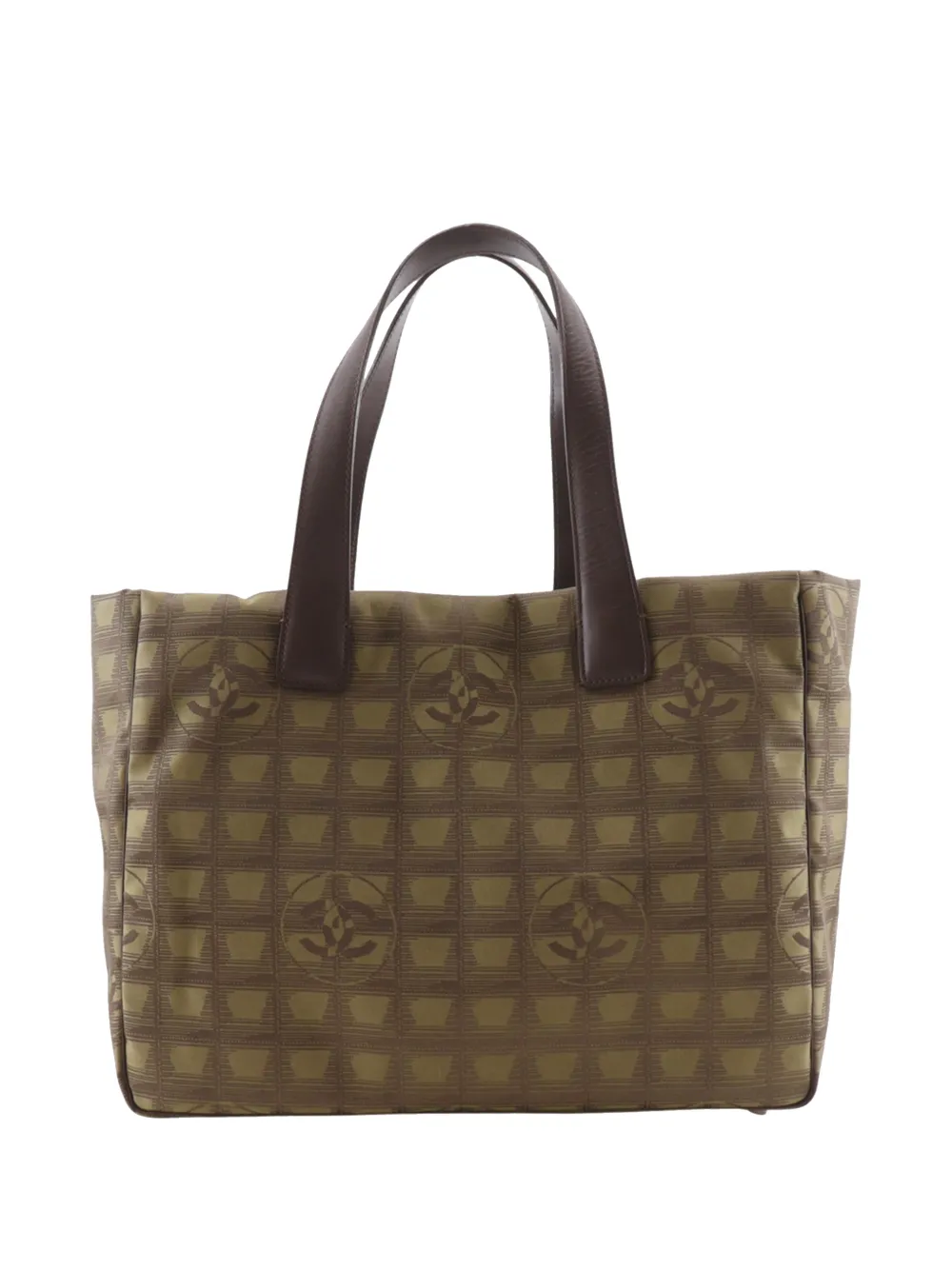 CHANEL Pre-Owned 2002-2003 New Travel Line Nylon tote bag - Marrone