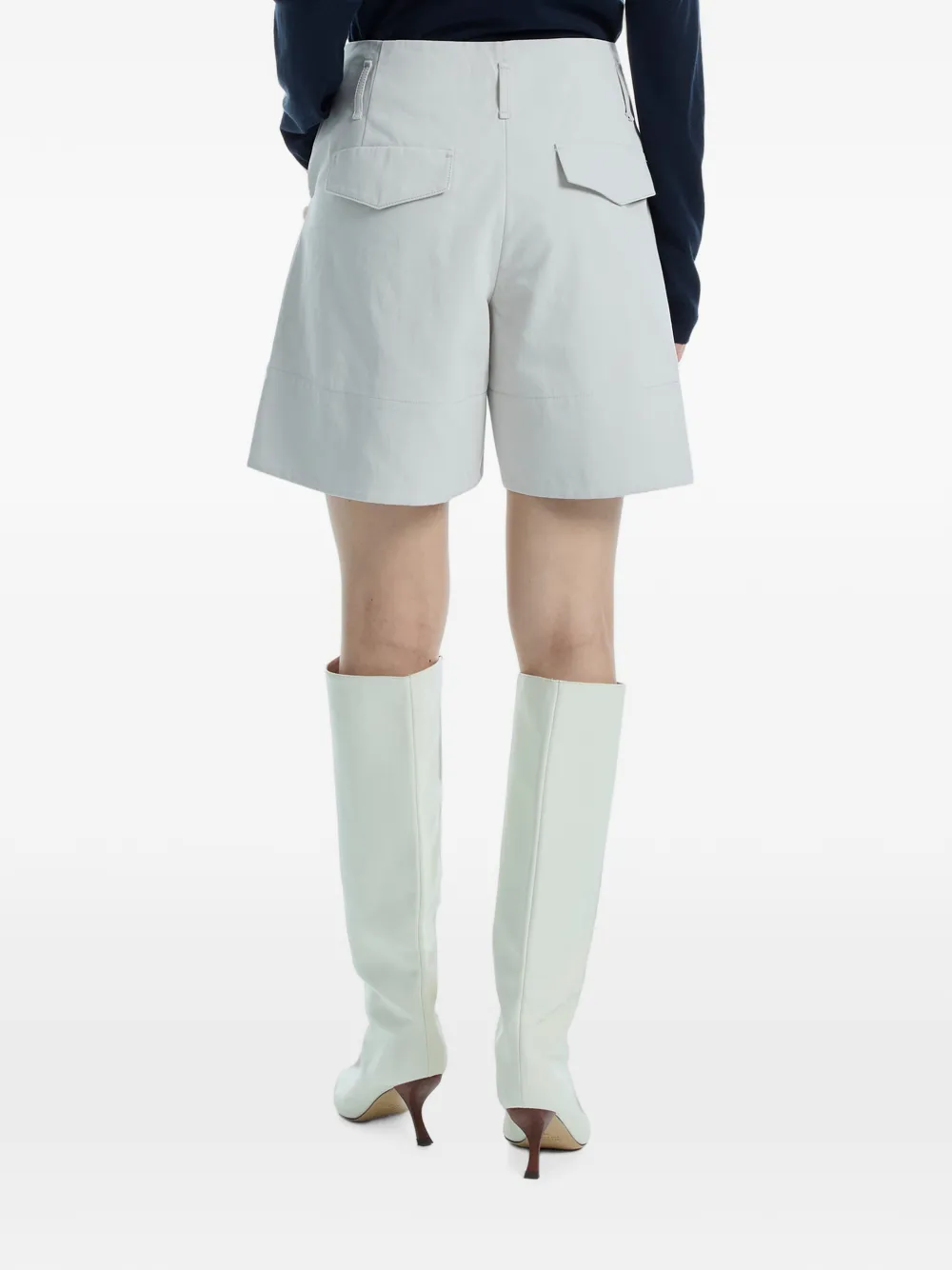 Low Classic Shorts met omgeslagen pijpen Grijs