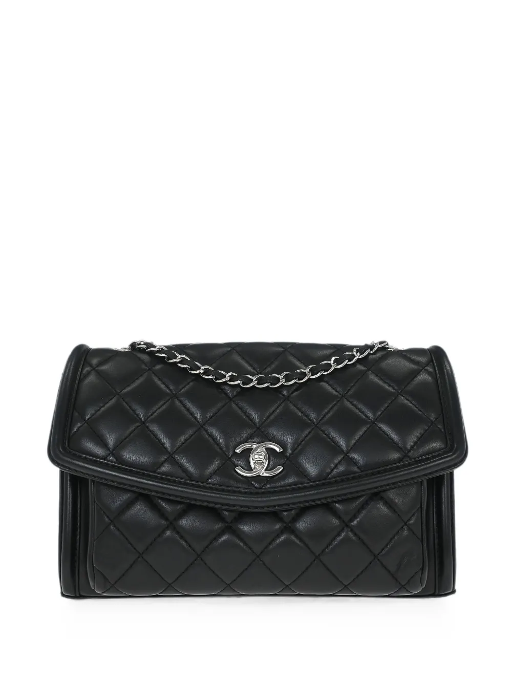 CHANEL Pre-Owned 2014 quilted flap shoulder bag - Black
