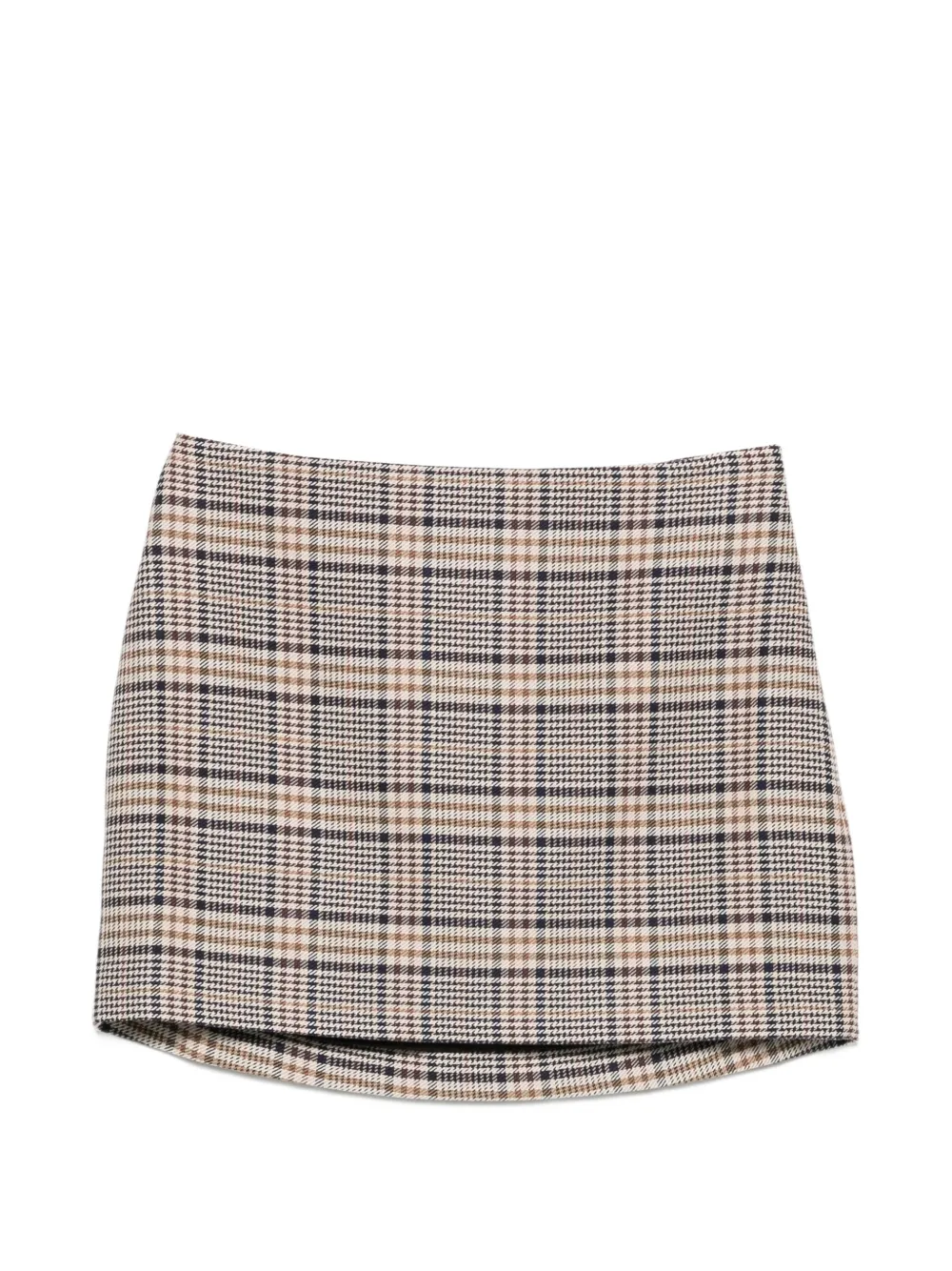 ANINE BING Tierra skirt - beige and navy checks - Toni neutri