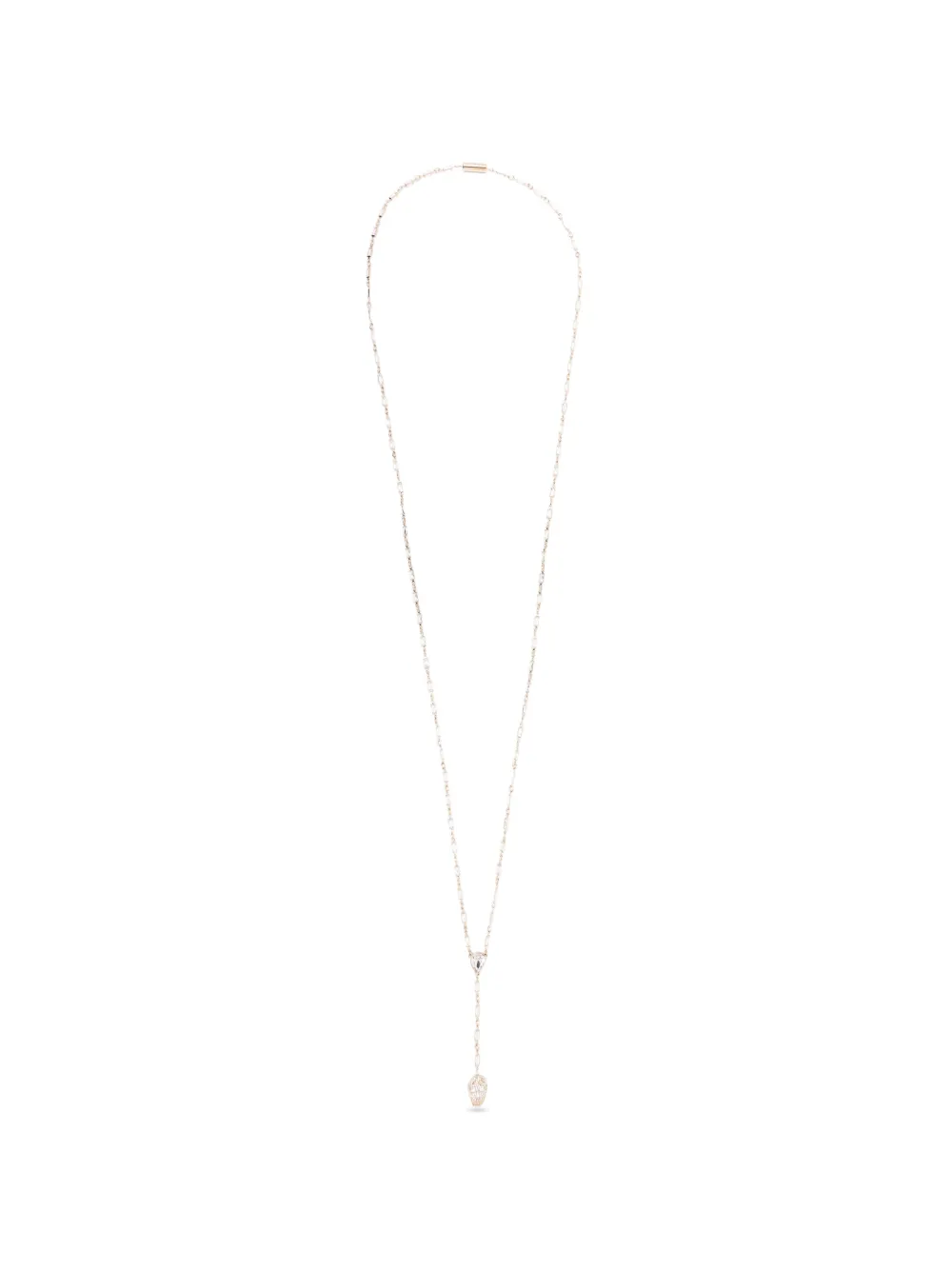 Alexander McQueen Skull zirconia-embellished necklace - Oro