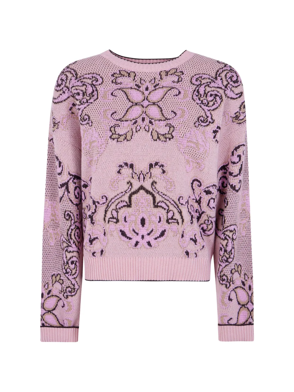TWINSET jacquard-knit wool sweater - Rosa