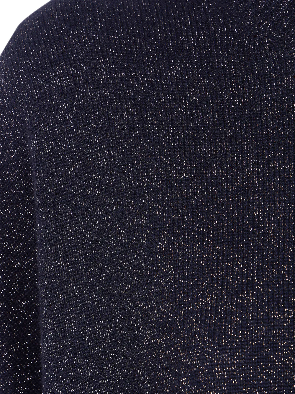 TWINSET Lurex gebreide trui met korte mouwen Zwart
