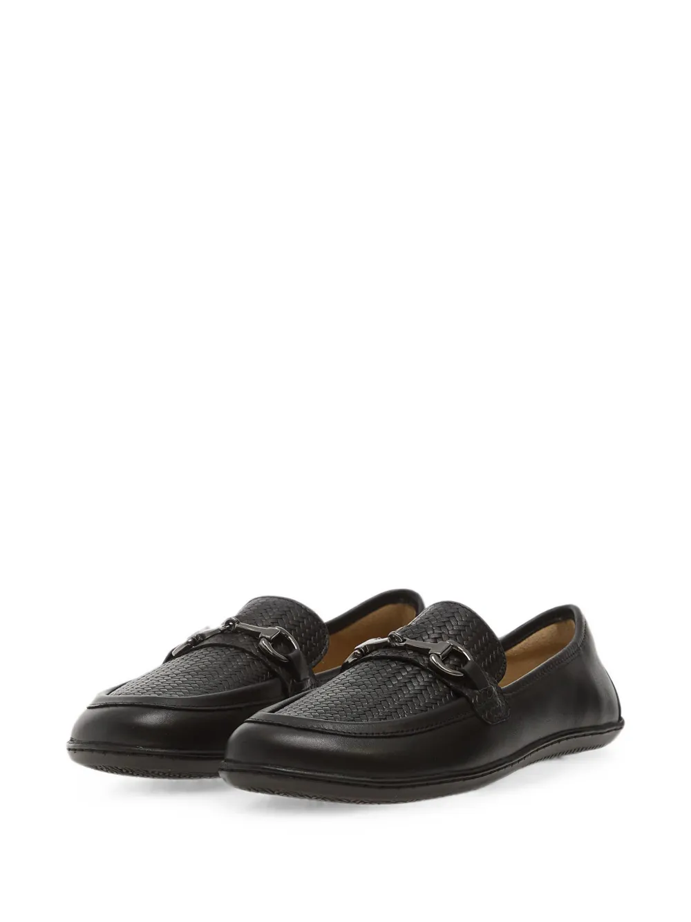 Be Lenka Divella woven-panel bit loafers Zwart