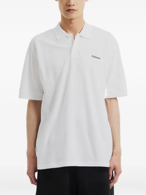 Palmes logo-embroidered piqué polo shirt
