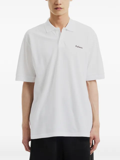 Palmes logo-embroidered piqué polo shirt