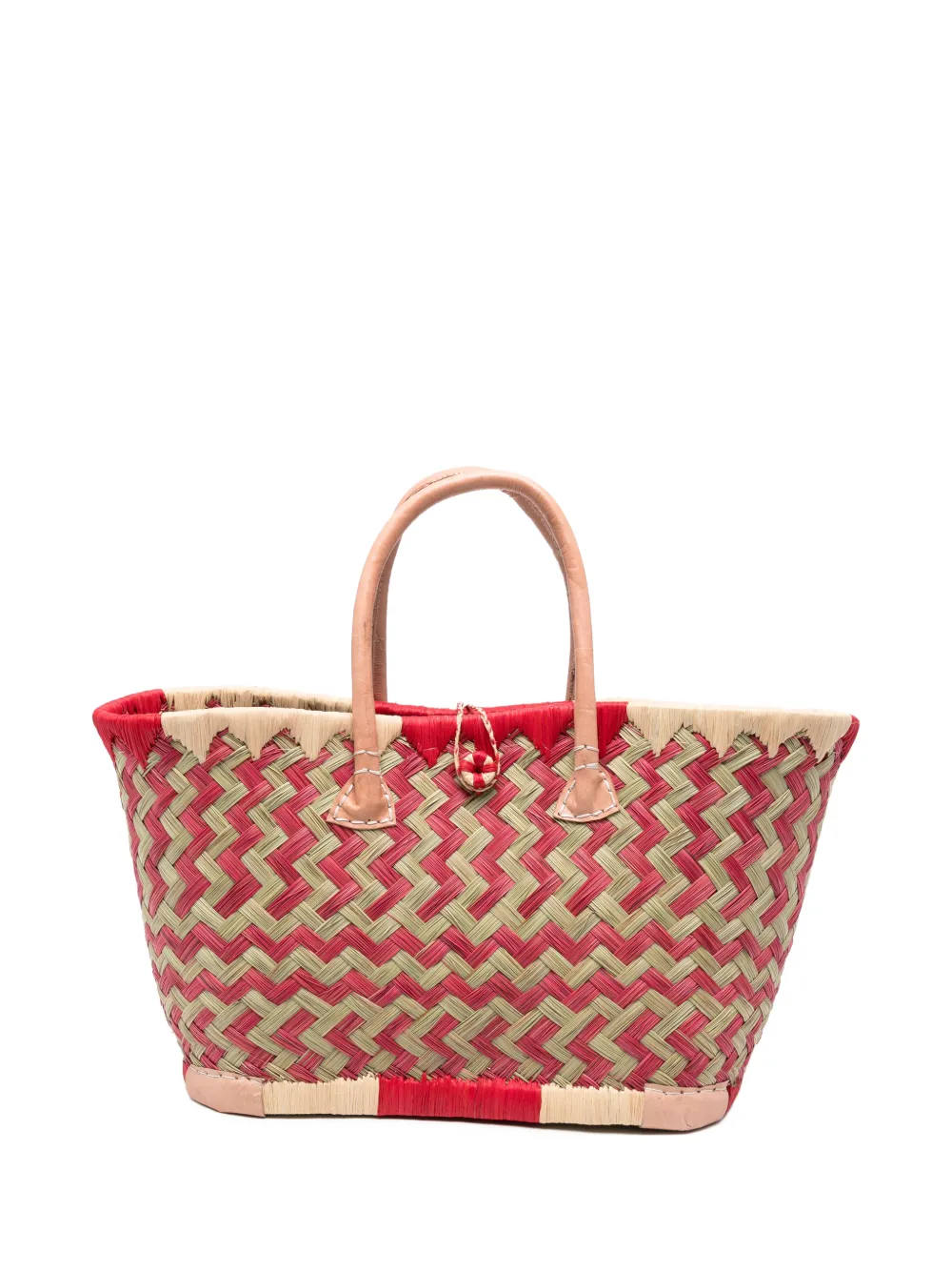 THE NINA STUDIO Clotilde woven-design tote bag