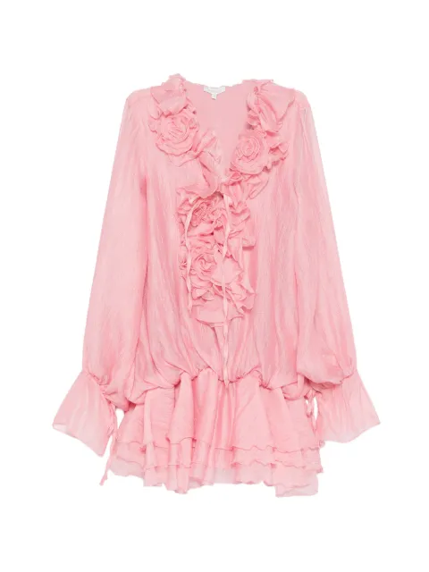 Paper Lace vestido corto Barbie con volantes