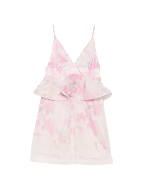 Paper Lace vestido corto Haudrey con estampado floral