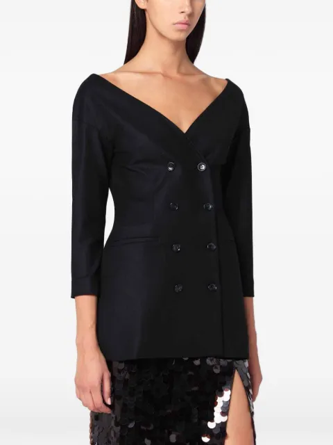 Alberta Ferretti off-shoulder fitted jacket