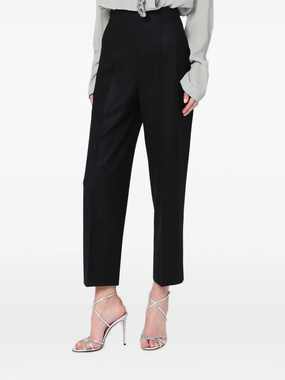 Alberta Ferretti Plooibroek Zwart
