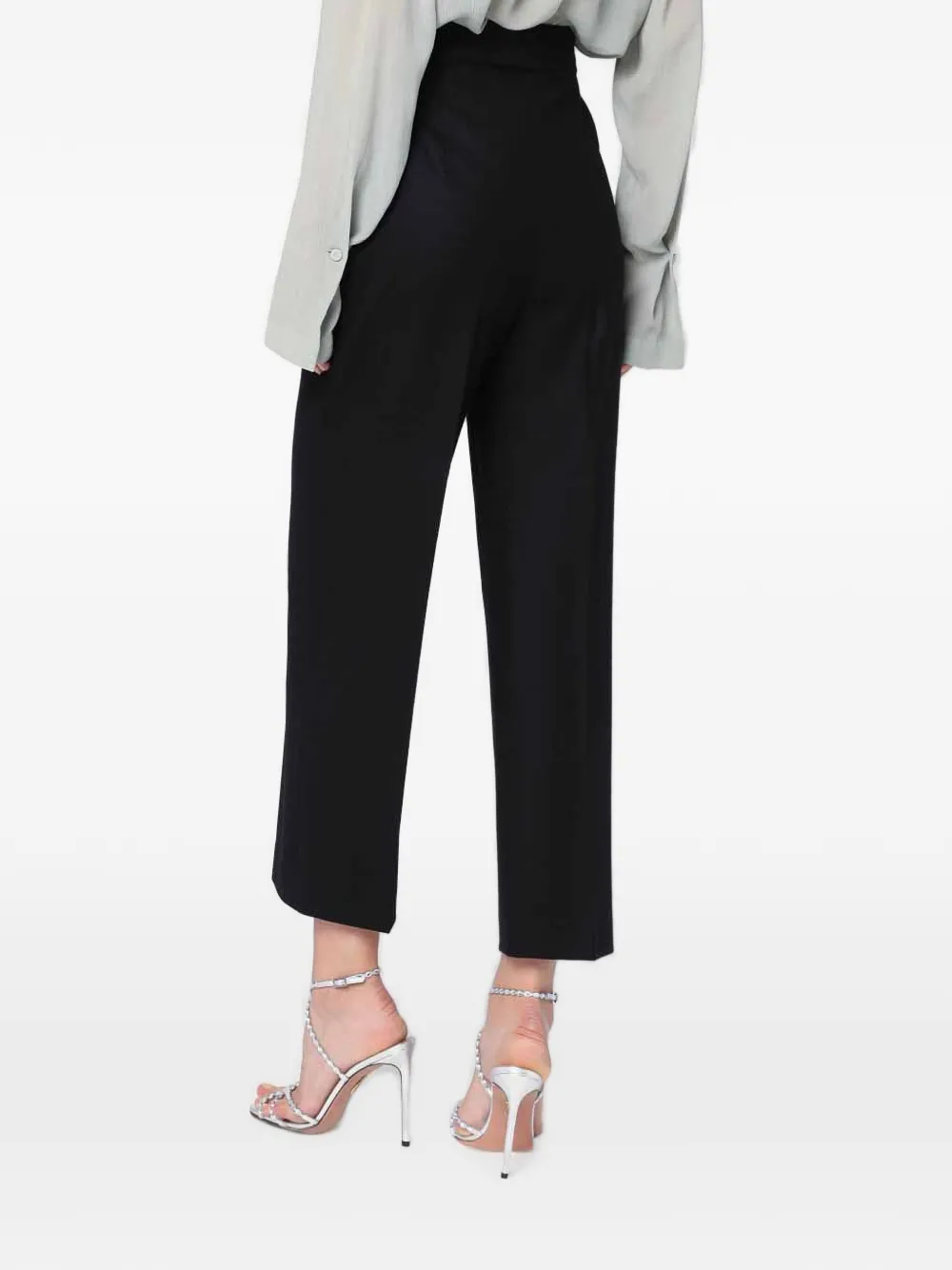 Alberta Ferretti Plooibroek Zwart