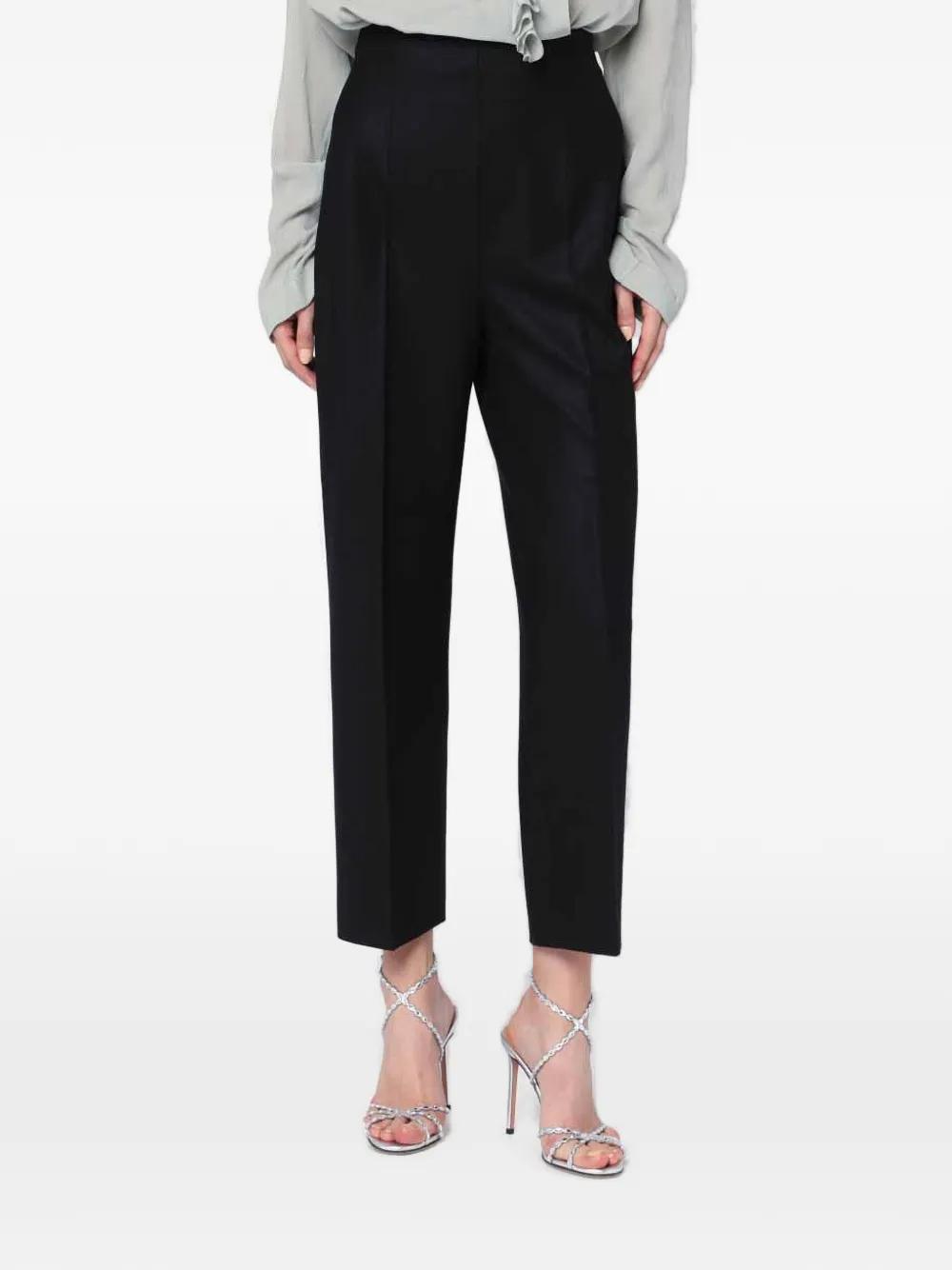 Alberta Ferretti pressed-crease trousers - Nero