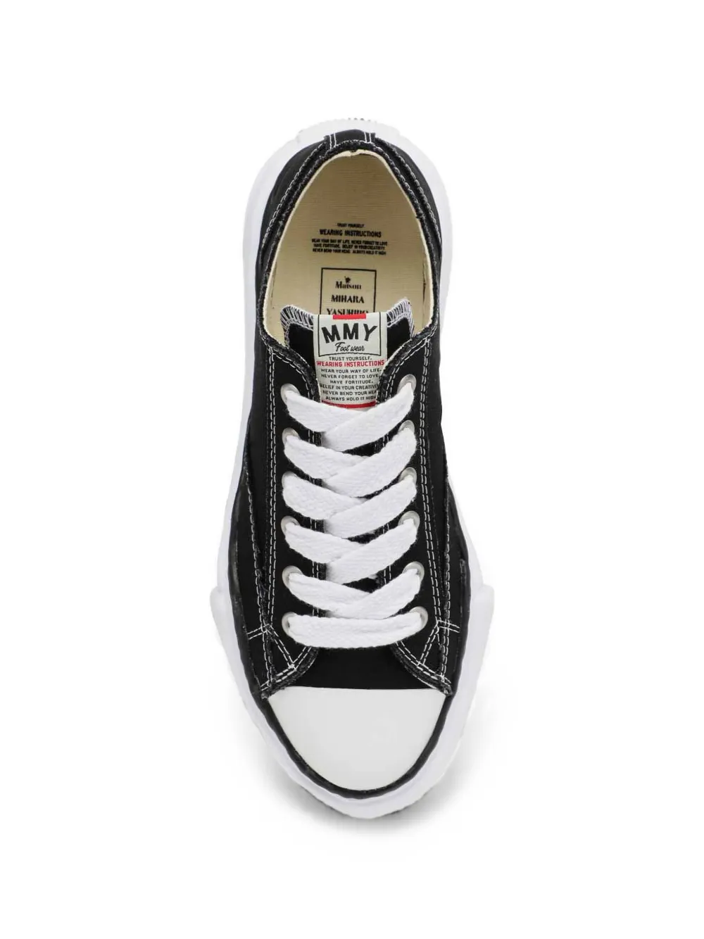 Maison MIHARA YASUHIRO round-toe low-top sneakers Zwart
