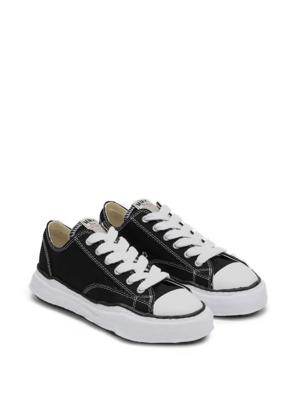 Maison MIHARA YASUHIRO round-toe low-top sneakers Zwart