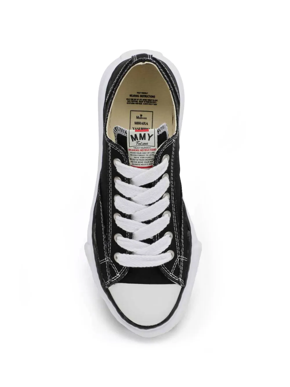 Maison MIHARA YASUHIRO round-toe low-top sneakers Zwart