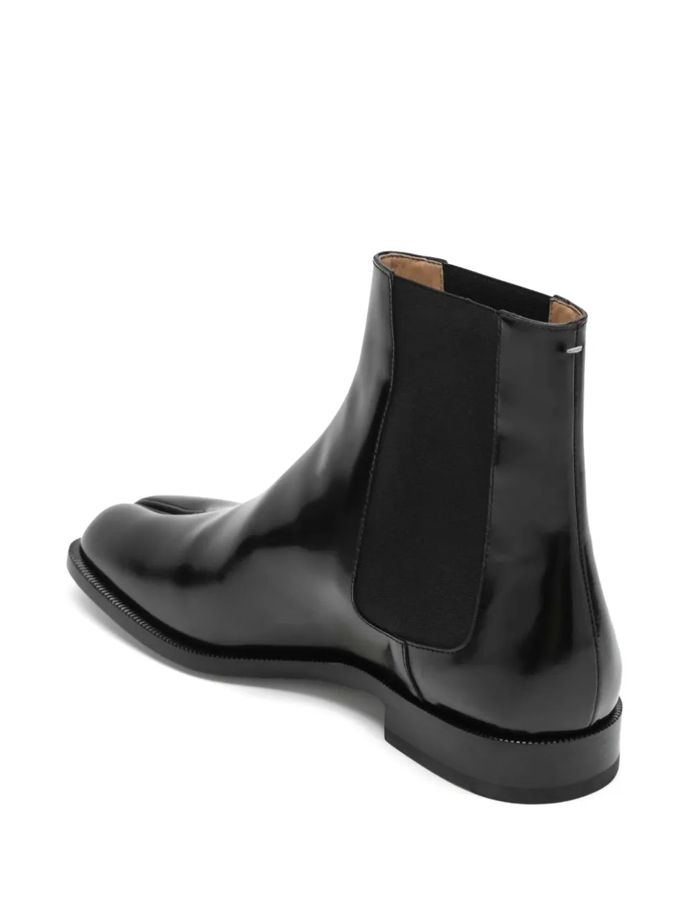 Maison Margiela Tabi leather chelsea boots Zwart