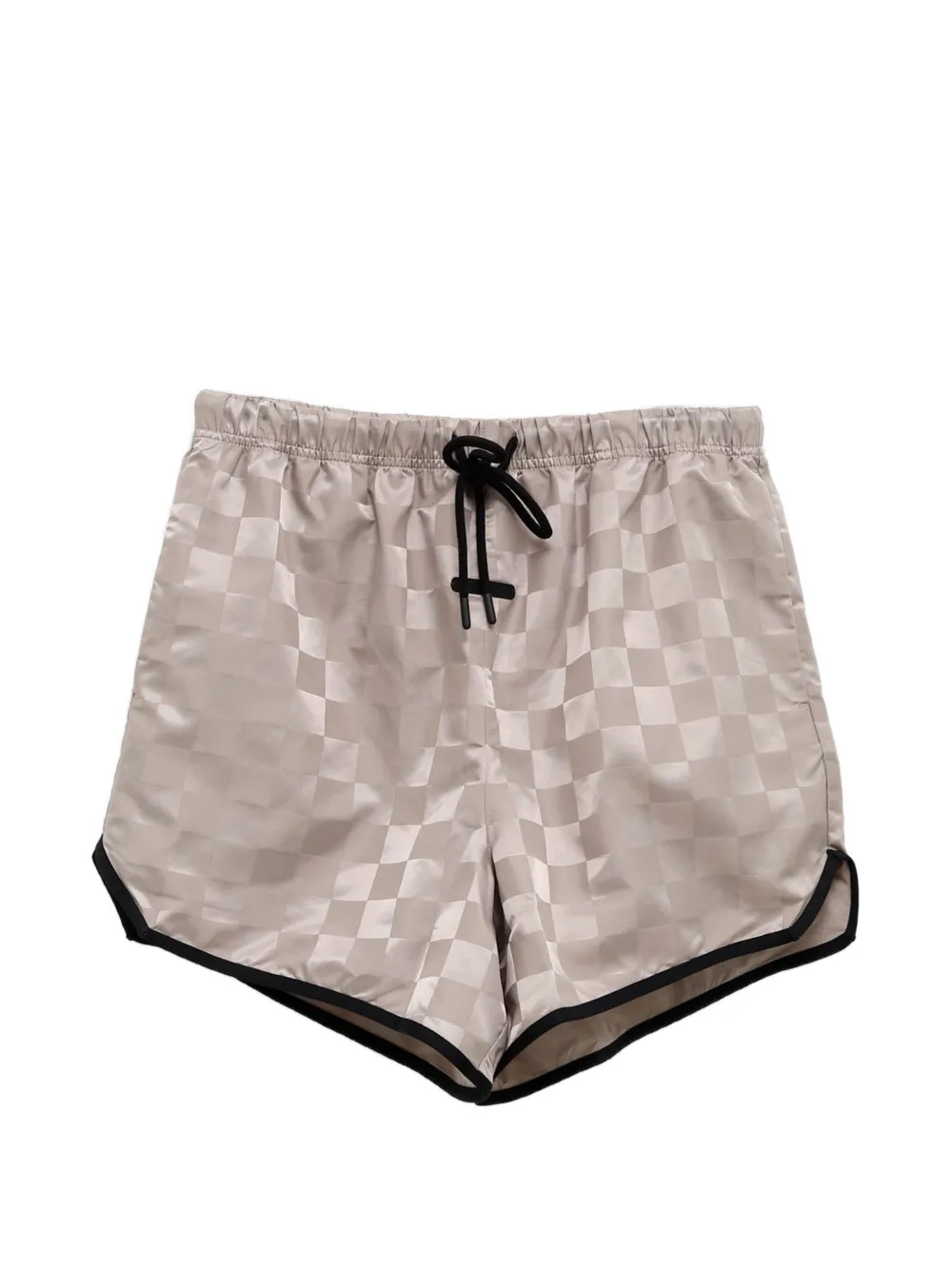 FEAR OF GOD ESSENTIALS check-pattern drawstring shorts - Toni neutri