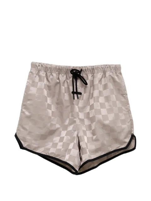 FEAR OF GOD ESSENTIALS check-pattern drawstring shorts