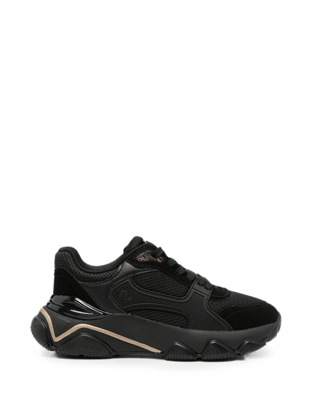 GUESS USA panelled lace-up sneakers - Nero