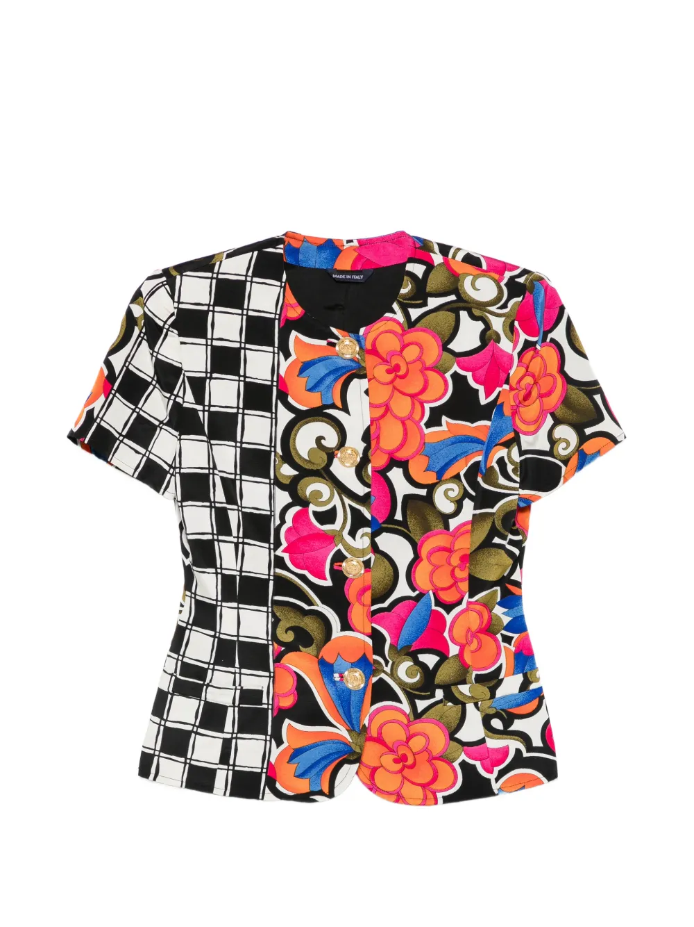 Versace Pre-Owned 1990s floral-print skirt and blouse set - Pink