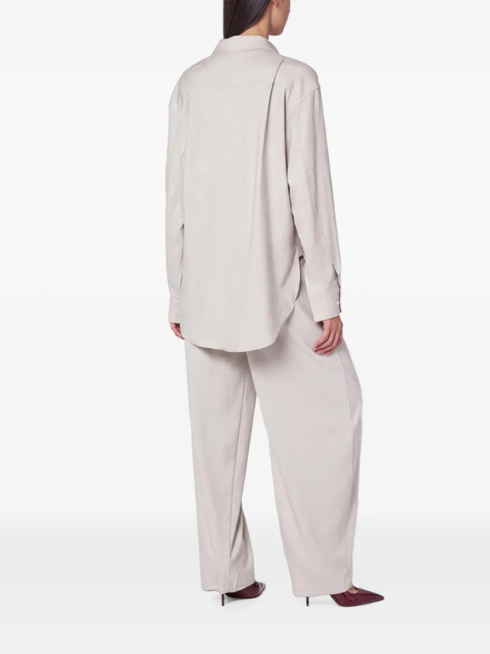 THE ANDAMANE Trainingsbroek met elastische taille Beige
