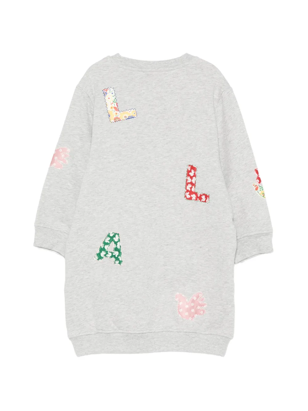 Stella McCartney Kids Sweaterjurk met patch Grijs