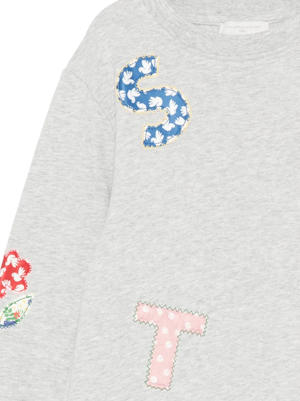 Stella McCartney Kids Sweaterjurk met patch Grijs