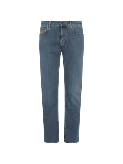 ETRO embroidered-logo straight-leg jeans