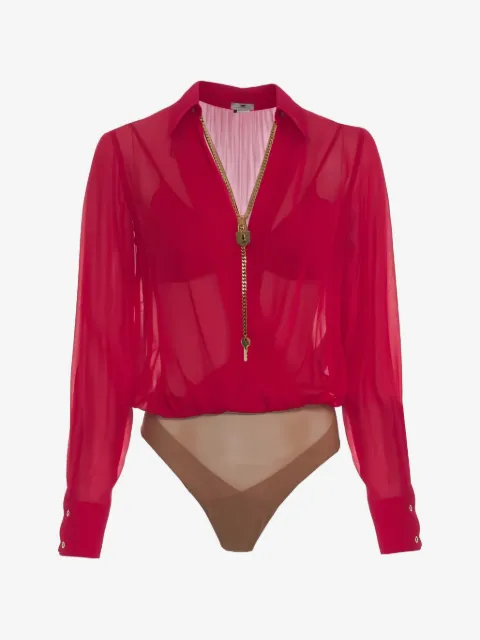 Elisabetta Franchi body con detalle de candado
