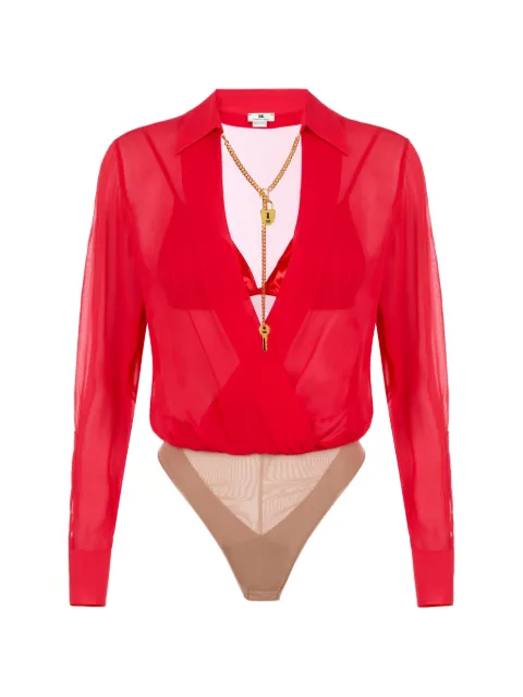 Elisabetta Franchi body con detalle de candado