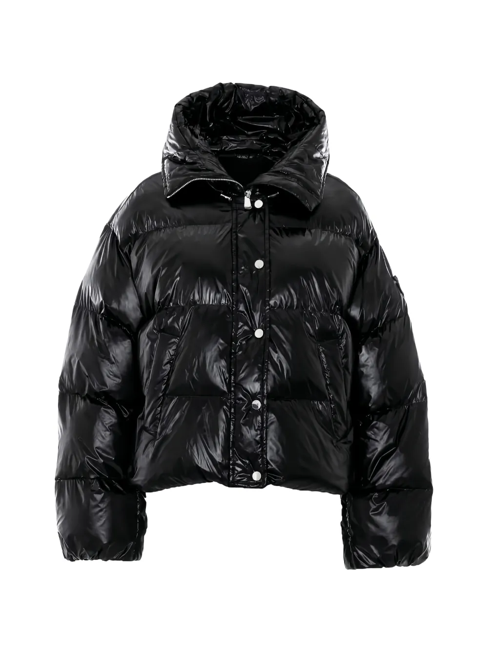 PINKO Impasto padded high-neck jacket - Nero
