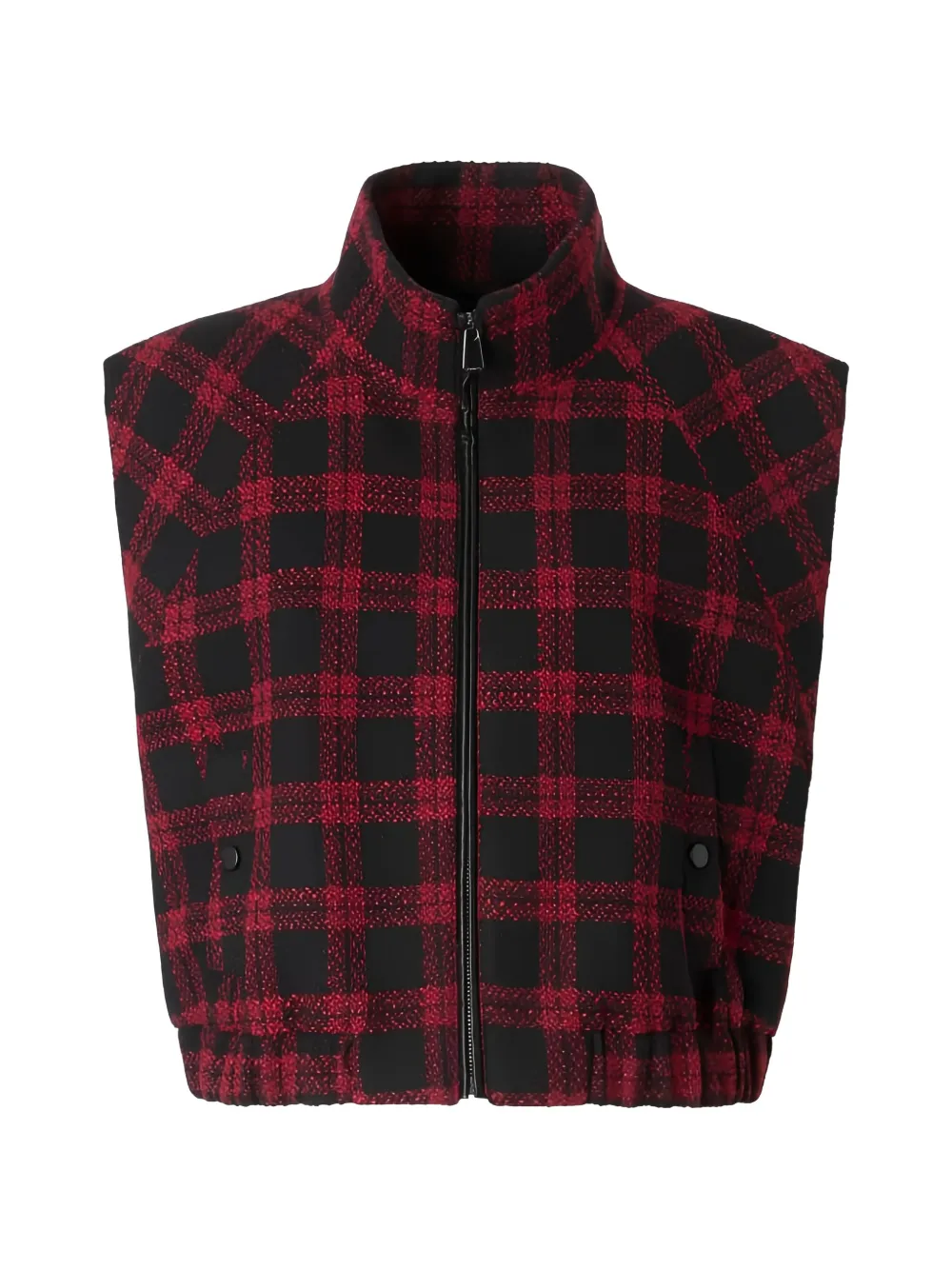 PINKO Handel check-pattern gilet - Red