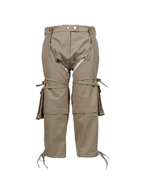 SRVC Studio Bella cut-out tie-fastening cargo pants