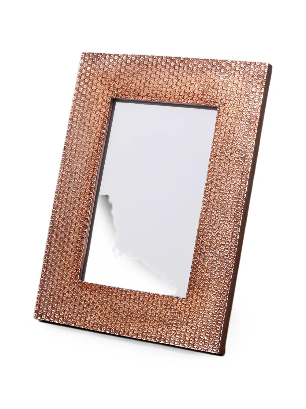 Cu I Seeyou Hammered-effect Picture Frame In Orange