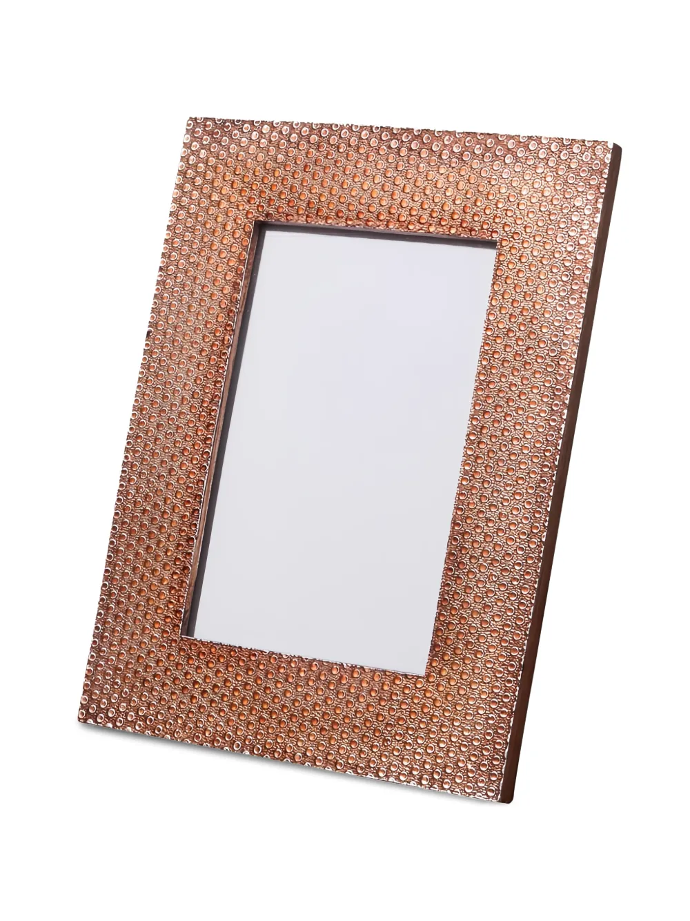 CU I SEEYOU hammered-effect picture frame - Orange