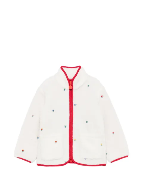 Stella McCartney Kids embroidered fleece jacket