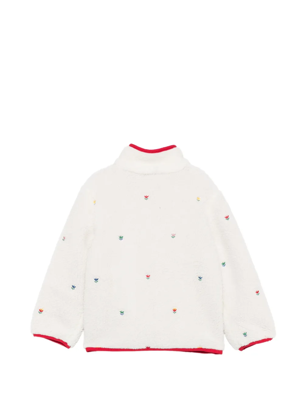 Stella McCartney Kids Jack met geborduurde bloemen Beige